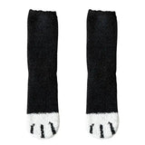 Chaussettes chaudes d'hiver pattes de chat noir