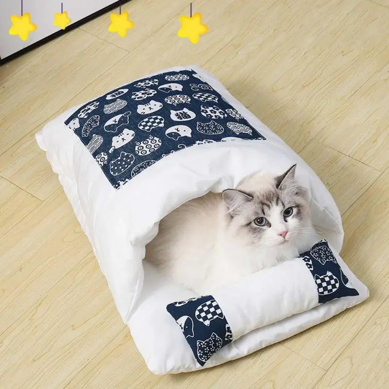 Sac à Chat Douillet - Nid Fermé Chaud Pour L'hiver - Pour Chat, Chaton Et Petits Animaux