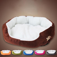 Coussin pour chat disponible en 6 couleurs : Marron, orange, bleu ciel, rose et gris