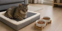 Chat senior – Couchage orthopédique et gamelles surélevées pour soulager l’arthrose et faciliter les repas en hiver | Au Paradis du Chat 🐾