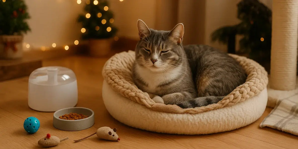 Laisser son chat seul le week-end : sécurité, routine & anti-ennui