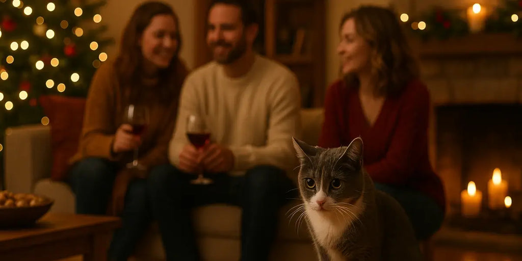 Invités & portes qui claquent : éviter le stress et les fugues du chat pendant les fêtes