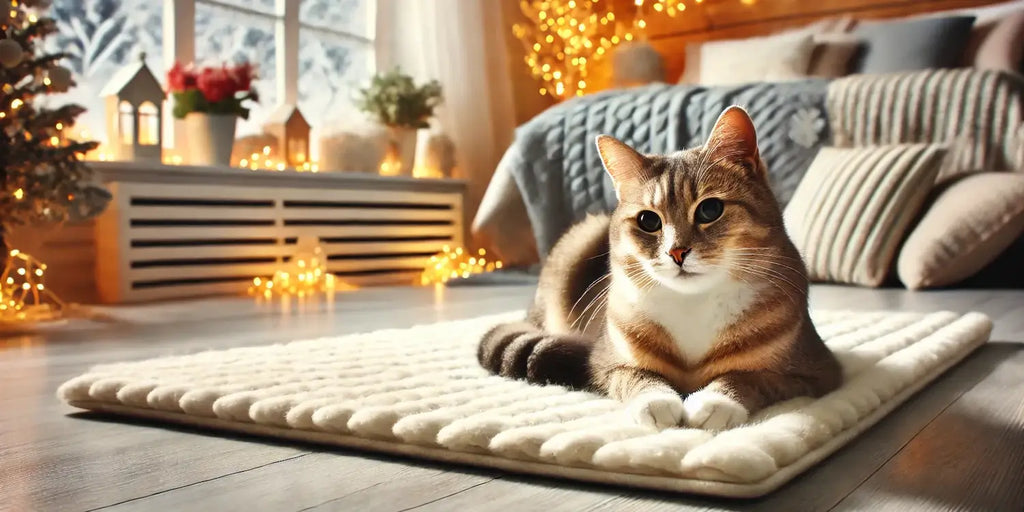 Les tapis isolants : confort et bien-être pour votre chat cet hiver