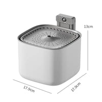 Fontaine à eau pour chats avec induction intelligente - Couleur blanc - Dimensions
