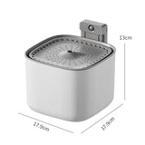 Fontaine à eau pour chats avec induction intelligente - Couleur blanc - Dimensions