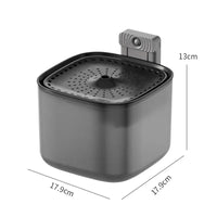 Fontaine à eau pour chats avec induction intelligente - Couleur noir - Dimensions
