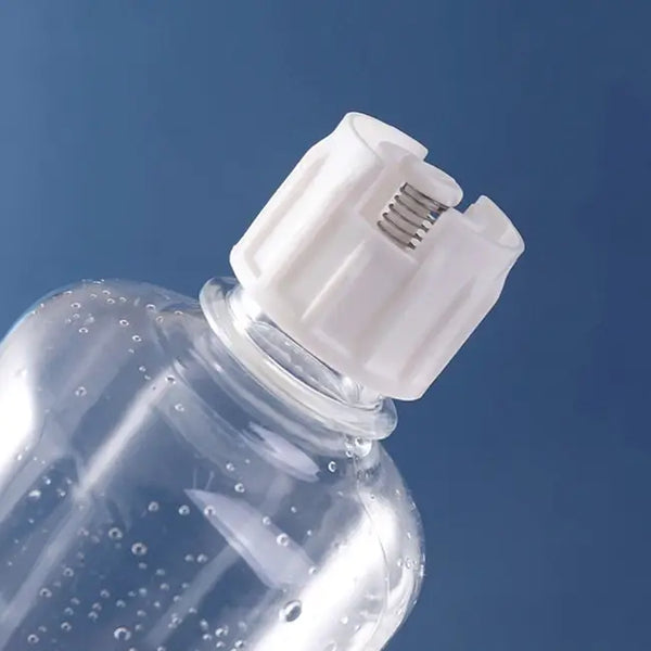 Zoom sur le système d'écoulement d'eau - bouchon de la bouteille