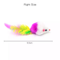 Jouets à souris peluche pour chat - Diensions : 9.5 cm de long