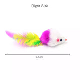 Jouets à souris peluche pour chat - Diensions : 9.5 cm de long