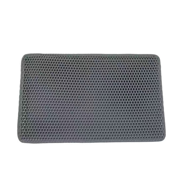 Tapis pour bac à litière pour chat double couche et imperméable