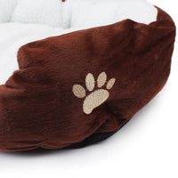 Coussin pour chat détails extérieurs avec patte de chat cousue