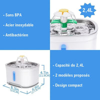 Caractéristiques de notre fontaine à eau pour chat
