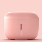 Présentation de la fontaine à eau silencieuse de couleur rose
