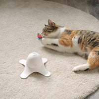Jouet pour chat interactif - Papillon rotatif 360°