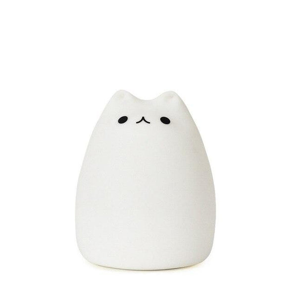 Lampe / Veilleuse Chat en silicone - LED 7 couleurs + Télécommande