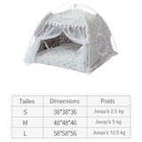 Lit à baldaquin pour Chat - Tente pliable avec Coussin doux et confortable