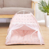 Lit à baldaquin pour Chat - Tente pliable avec Coussin doux et confortable
