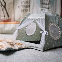 Lit à baldaquin pour Chat - Tente pliable avec Coussin doux et confortable