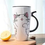 Mug / Thermo Chat Manga avec couvercle - Gardez vos boissons au chaud