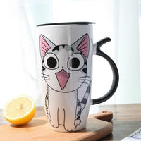 Mug / Thermo Chat Manga avec couvercle - Gardez vos boissons au chaud