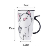 Mug / Thermo Chat Manga avec couvercle - Gardez vos boissons au chaud