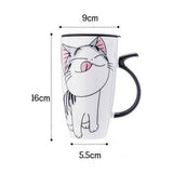 Mug / Thermo Chat Manga avec couvercle - Gardez vos boissons au chaud