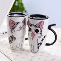 Mug / Thermo Chat Manga avec couvercle - Gardez vos boissons au chaud