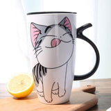 Mug / Thermo Chat Manga avec couvercle - Gardez vos boissons au chaud