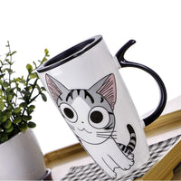 Mug / Thermo Chat Manga avec couvercle - Gardez vos boissons au chaud