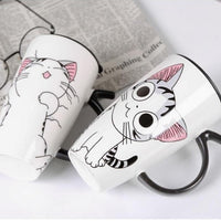 Mug / Thermo Chat Manga avec couvercle - Gardez vos boissons au chaud