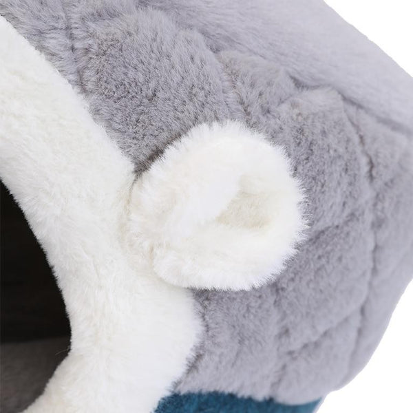 Niche douillette pour Chat - Lit en peluche 2 en 1 doux et confortable