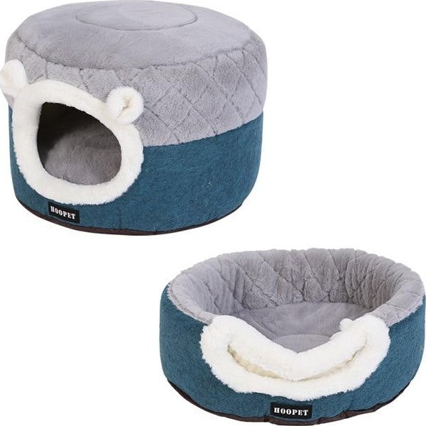 Niche douillette pour Chat - Lit en peluche 2 en 1 doux et confortable