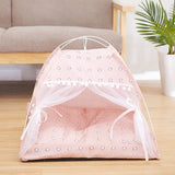 Lit à baldaquin pour Chat - Tente pliable avec Coussin doux et confortable