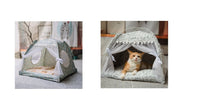 Lit à baldaquin pour chat - Tente avec coussin doux et confortable