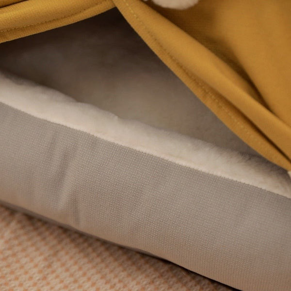 Détails du coussin de la tente pour chat confortable avec coussin douillet