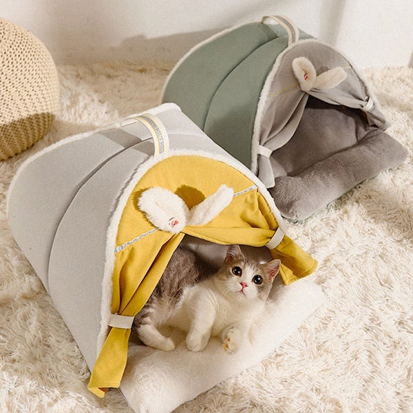Présentation de nos tentes pour chat confortables avec coussin douillet